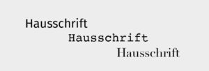 Hausschrift | Corporate Fonts